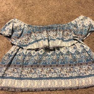 Off the shoulder crop top